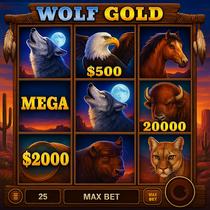 Spinanga - Wolf Gold Slot Game - Play Now